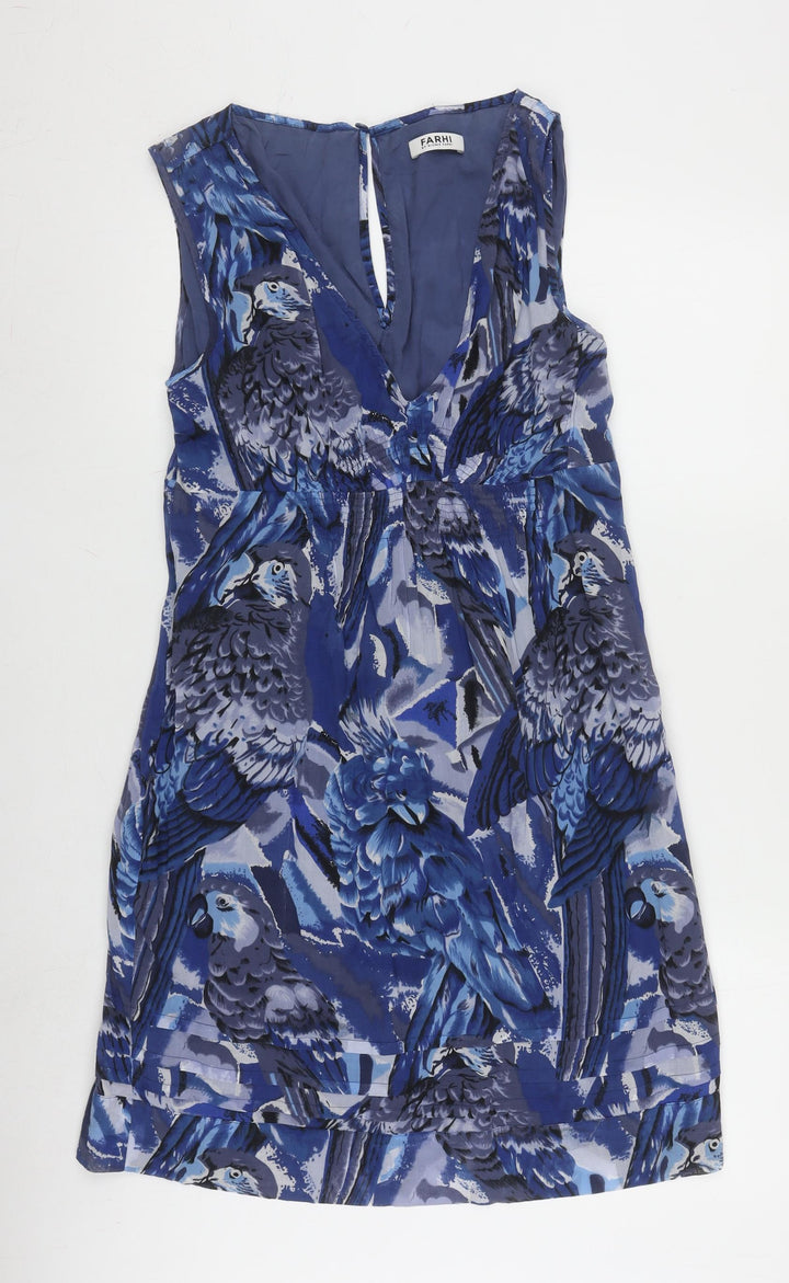 Farhi Women’s Blue Animal Print Shift Dress