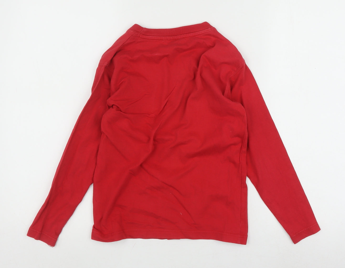 Kangaroo Poo Boys Red Long Sleeve Graphic T-Shirt 7-8 Years