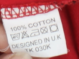 Kangaroo Poo Boys Red Long Sleeve Graphic T-Shirt 7-8 Years