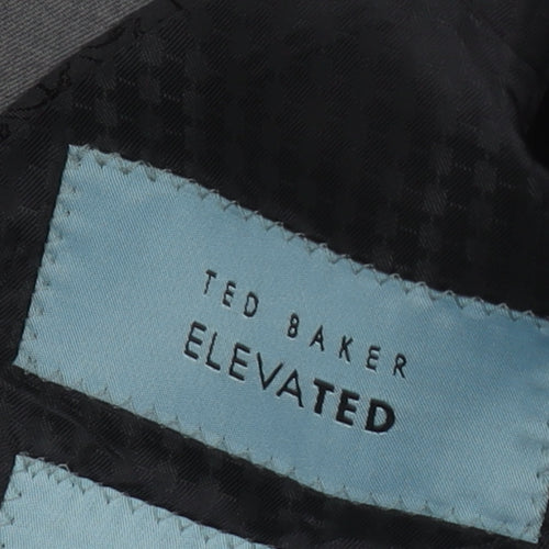 Ted Baker Men’s Grey Blazer, 38R, Single-Breasted