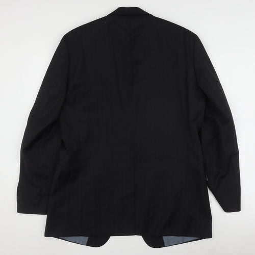 Hugo Boss Men's Black Wool Blazer, Formal Jacket 40