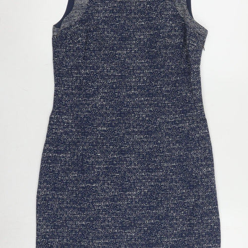 White Stuff Women's Blue Sheath Dress Size 8