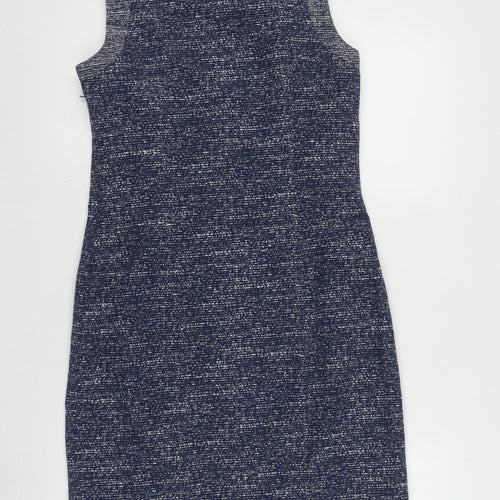 White Stuff Women's Blue Sheath Dress Size 8