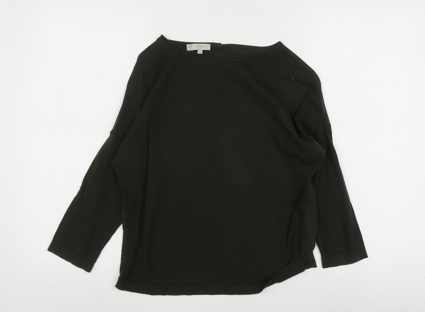Hobbs Women's Black XS Boat Neck 3/4 Sleeve Top