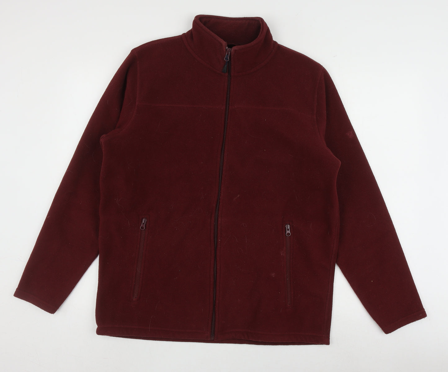 James Pringle Men's Red Full Zip Fleece Sweatshirt M