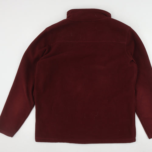 James Pringle Men's Red Full Zip Fleece Sweatshirt M