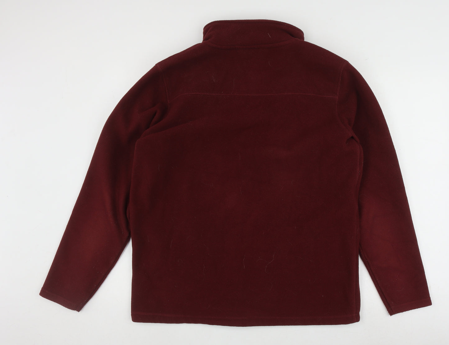 James Pringle Men's Red Full Zip Fleece Sweatshirt M