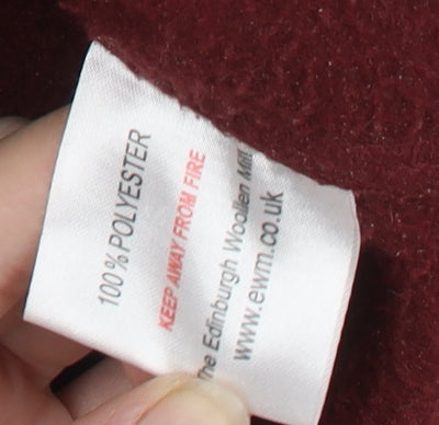 James Pringle Men's Red Full Zip Fleece Sweatshirt M