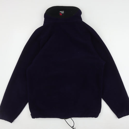 Enigma Men's Blue Fleece Jacket S Casual Full Zip
