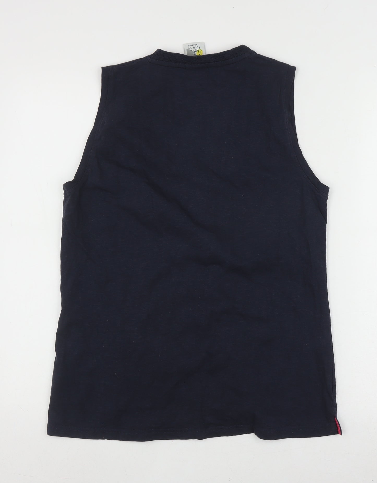 Weird Fish Women's Blue Tank Top Size 14 V-Neck