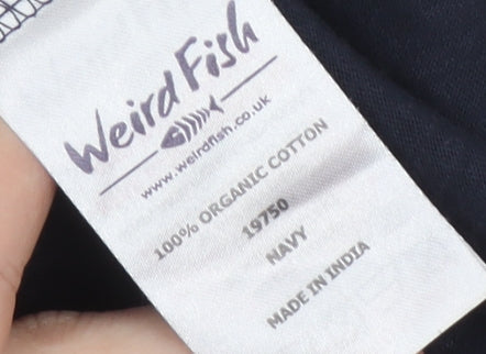 Weird Fish Women's Blue Tank Top Size 14 V-Neck