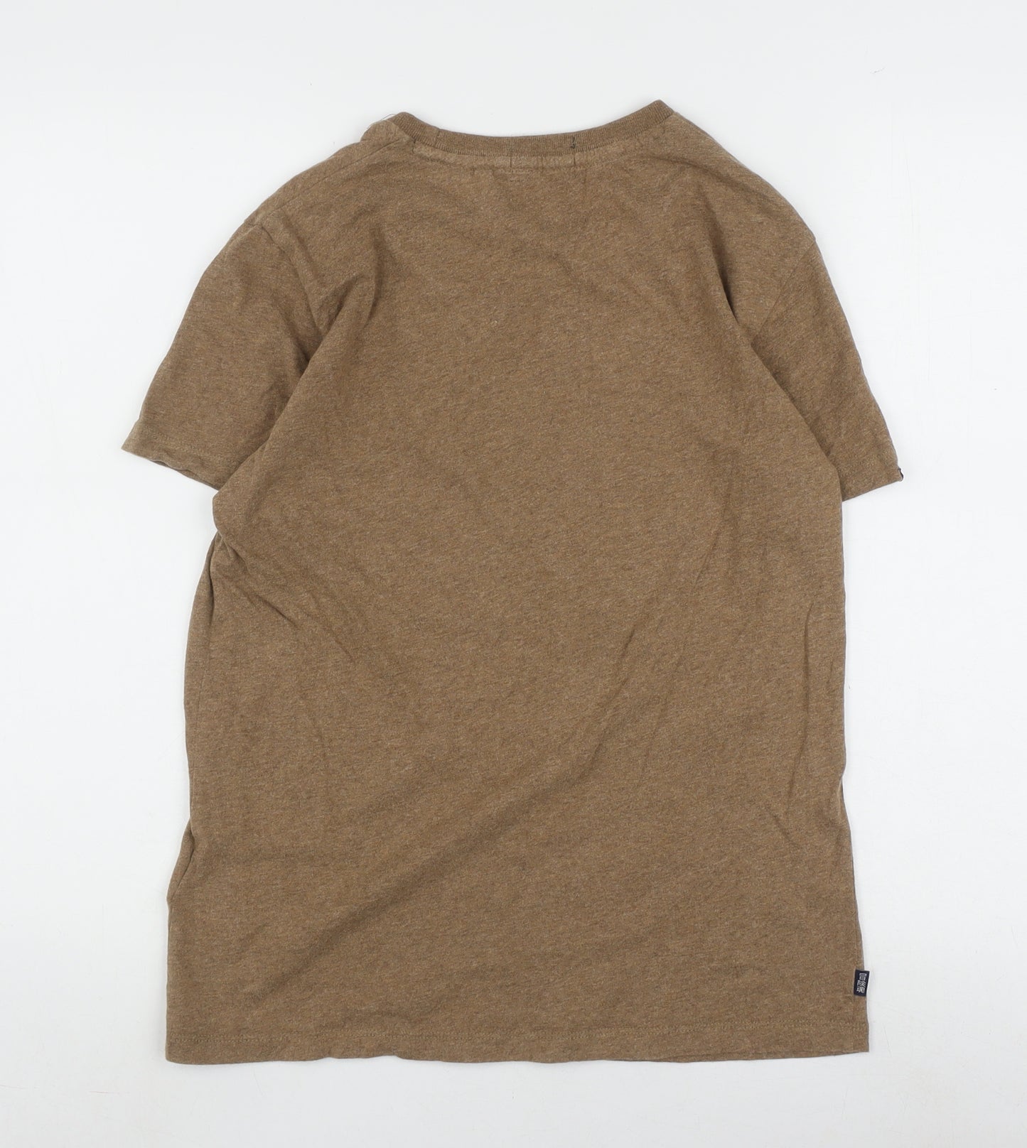 Superdry Men's Brown Cotton Crew Neck T-Shirt, Size S