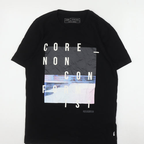Jack & Jones Men's M Black Graphic T-Shirt