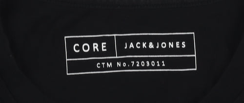 Jack & Jones Men's M Black Graphic T-Shirt