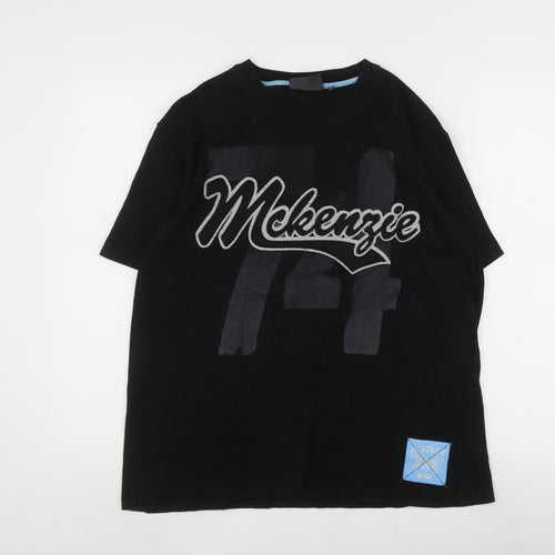 Mckenzie Men's Black Graphic T-Shirt, Size L