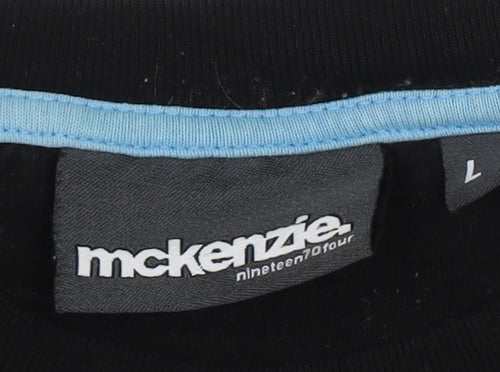 Mckenzie Men's Black Graphic T-Shirt, Size L