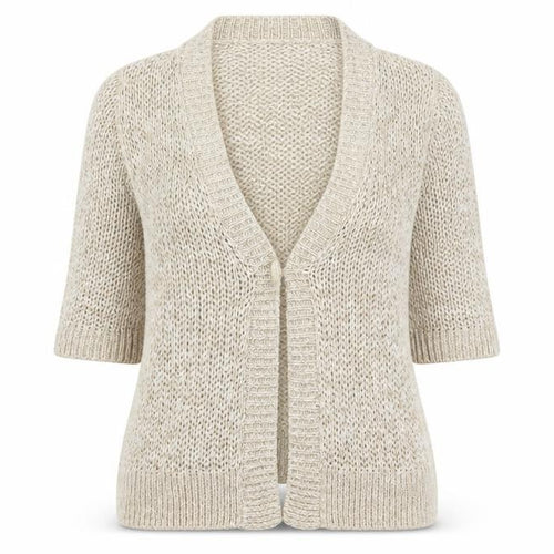 Windsmoor Beige Women's XL Cardigan V-Neck Chunky Knit