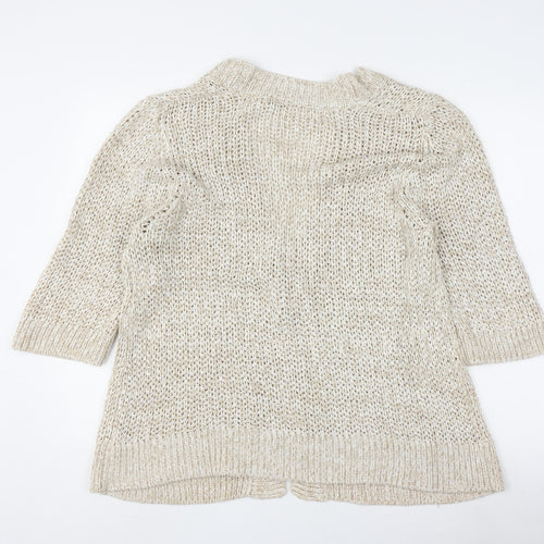 Windsmoor Beige Women's XL Cardigan V-Neck Chunky Knit