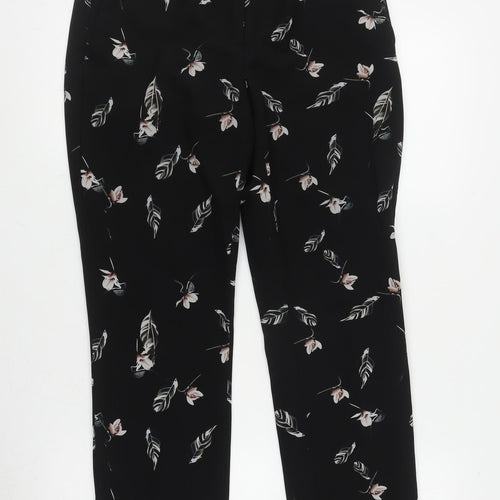 Massimo Fabbro Women's Black Floral Trousers XS