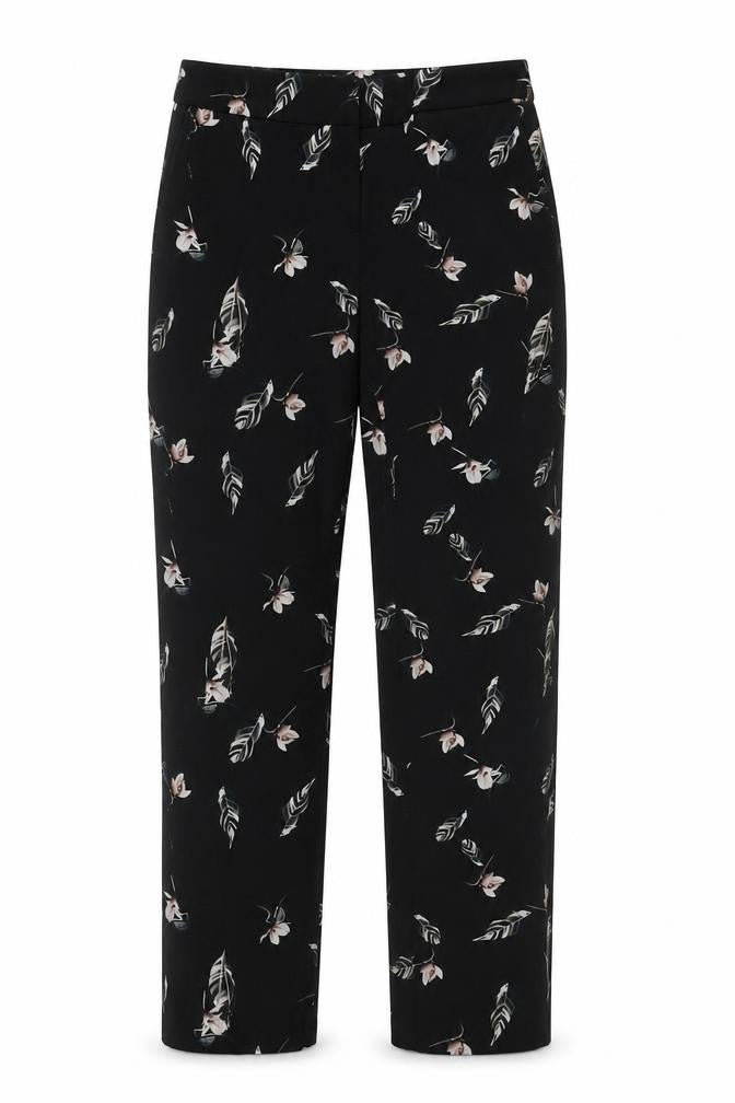Massimo Fabbro Women's Black Floral Trousers XS