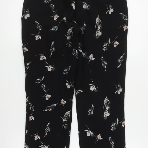 Massimo Fabbro Women's Black Floral Trousers XS