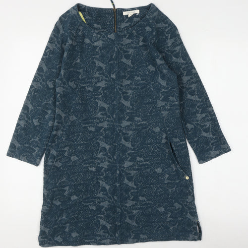 White Stuff Women's Blue Shift Dress Size 10