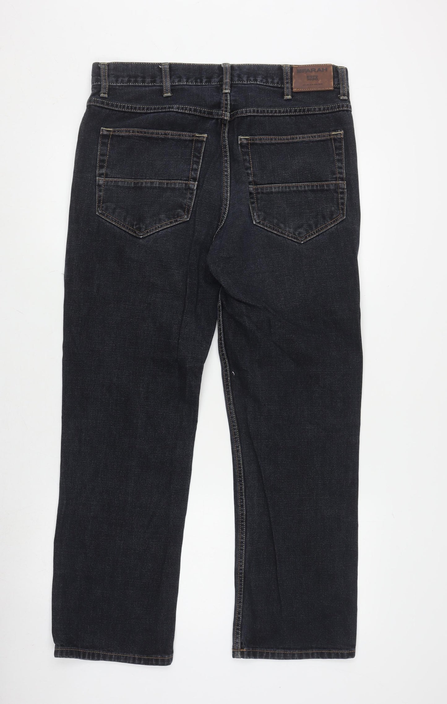 Farah Men's Black Denim Jeans, Size L, 34 Waist, 30 Leg