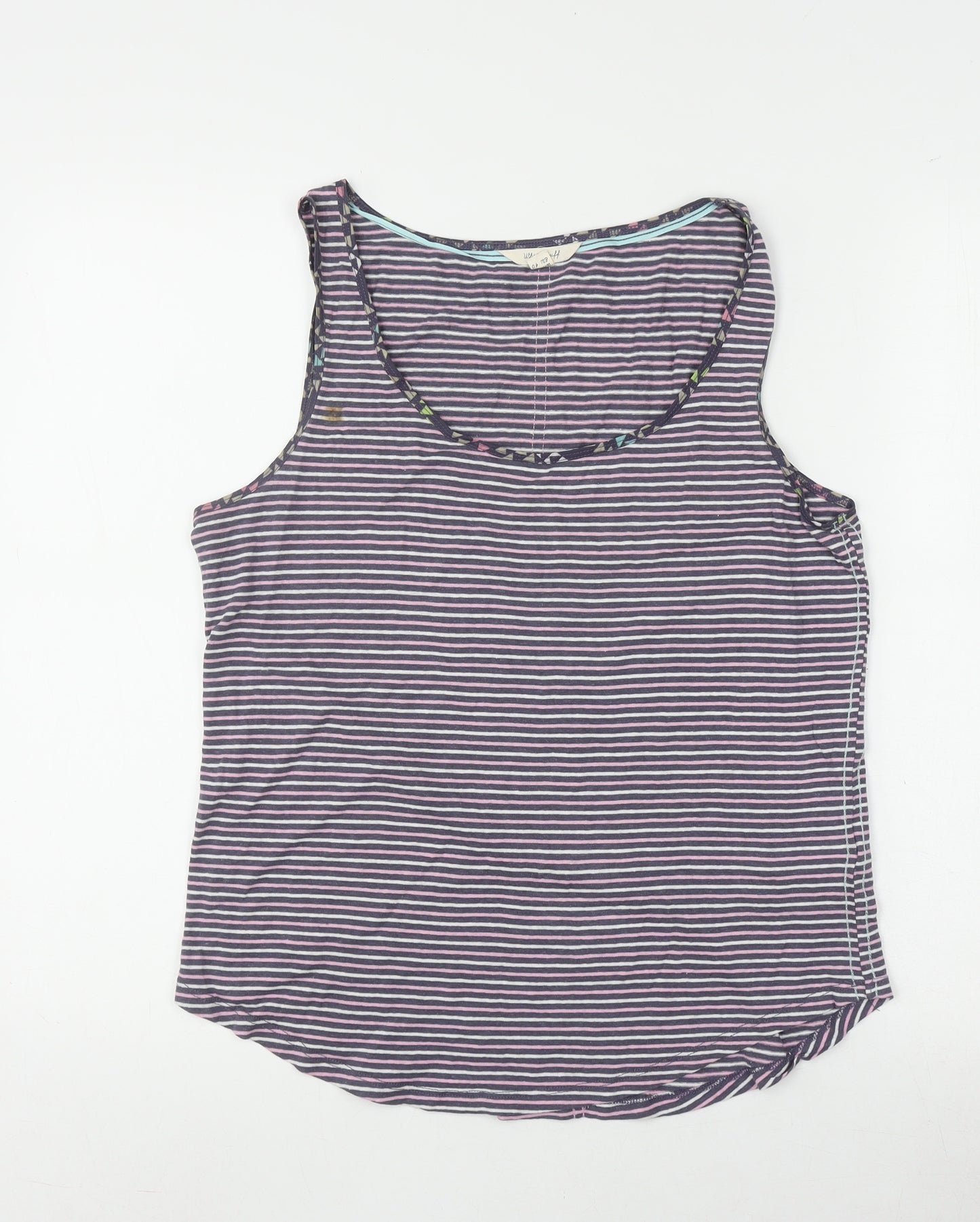 White Stuff Women's Multicoloured Striped Tank, UK 12