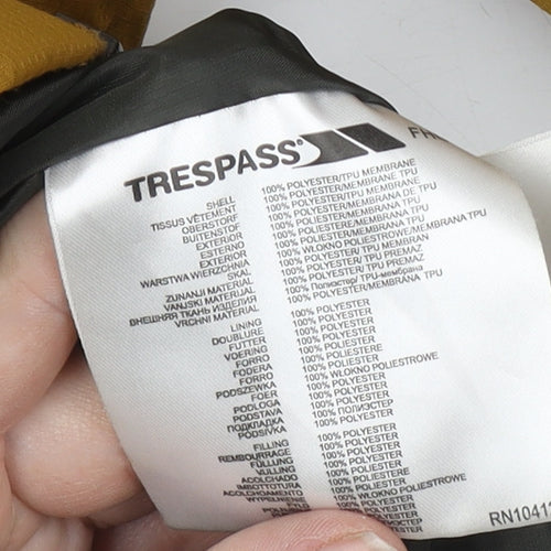 Trespass Girls Brown Hooded Puffer Jacket Size S
