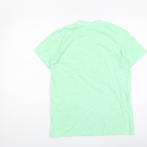 C4R-FEST Men's Green Graphic S T-Shirt