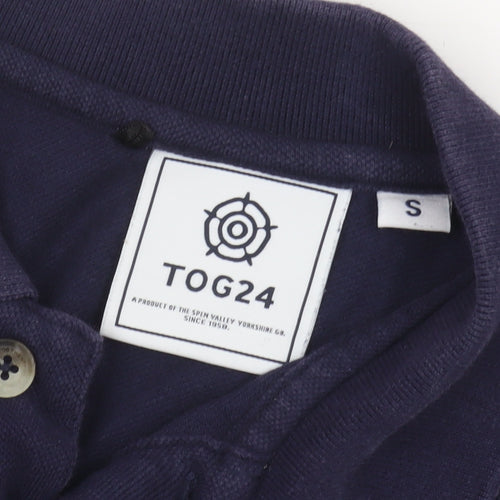 TOG24 Men's Blue Polo, S, Casual, Short Sleeve