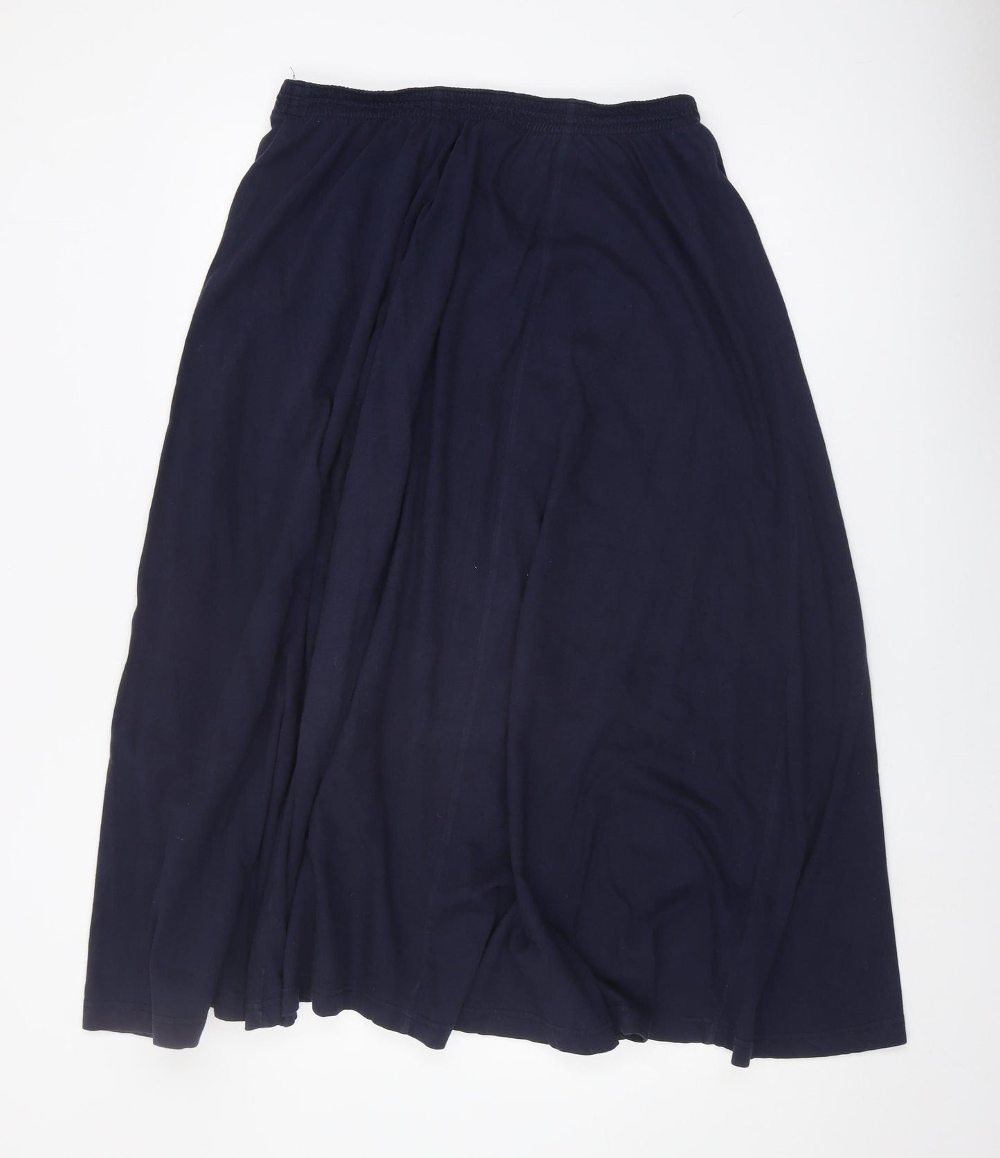 Laura Ashley Women's Blue Midi Skirt XL Cotton