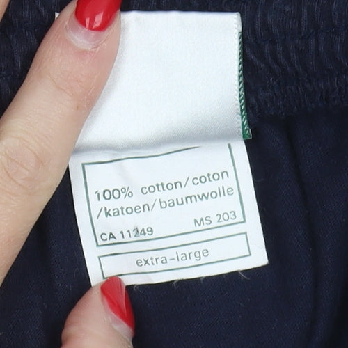 Laura Ashley Women's Blue Midi Skirt XL Cotton