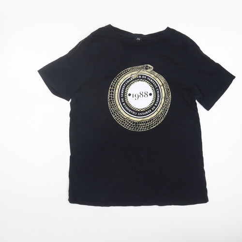 River Island Women's Black T-Shirt Size 12