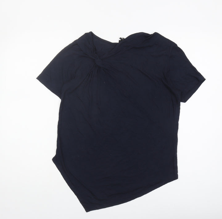 River Island Women's Blue Short Sleeve Top Size 10