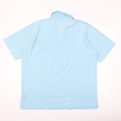 Lands' End Men's Blue Polo Shirt Size L, Collared, Cotton