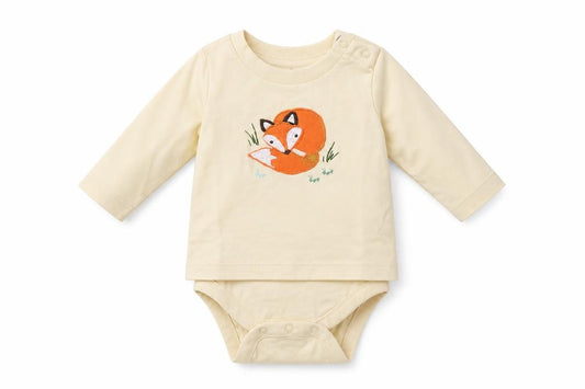 BabyGap Unisex Ivory Long Sleeve Animal Romper 0-3 Months