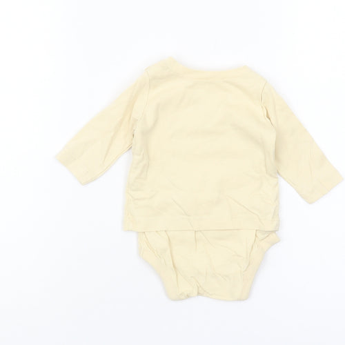 BabyGap Unisex Ivory Long Sleeve Animal Romper 0-3 Months