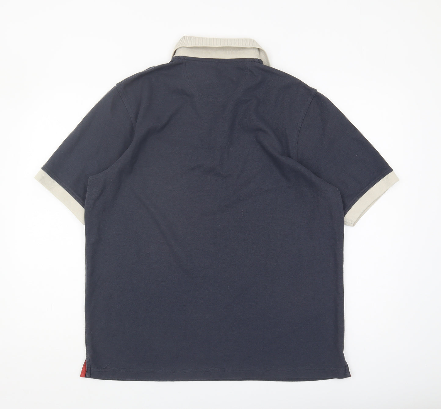 Farah Men's Blue L Polo Shirt Button Down Casual