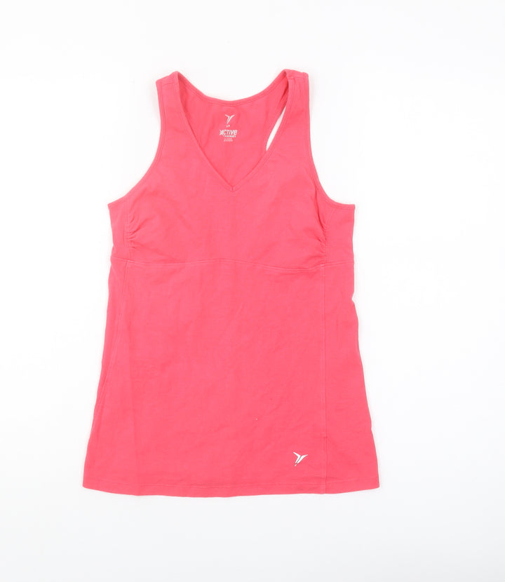 Old Navy Women's Pink Tank Top, Size S, Racerback, Activewear