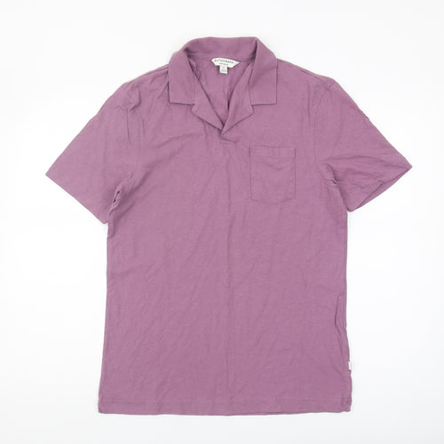 Marks and Spencer Men's Purple Polo Shirt M