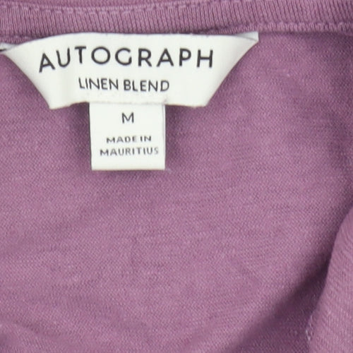 Marks and Spencer Men's Purple Polo Shirt M