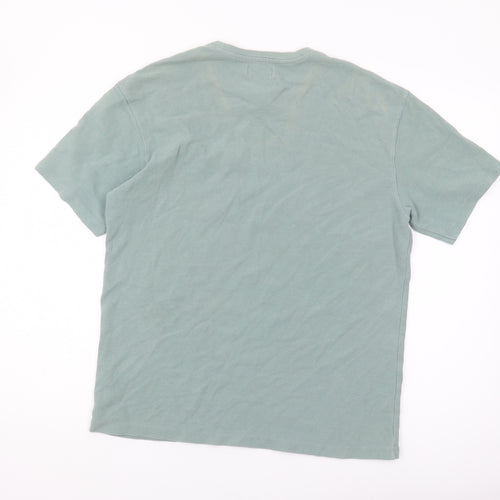 Topman Men's Green Short Sleeve Cotton T-Shirt - Size S