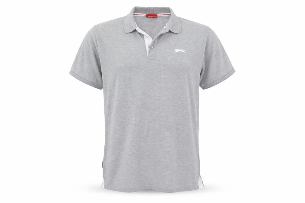 Slazenger Men's Grey Polo Shirt XL Casual
