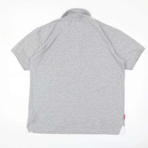 Slazenger Men's Grey Polo Shirt XL Casual