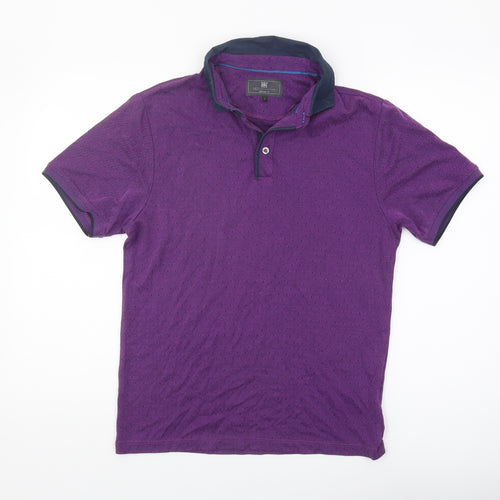 Marks and Spencer Men's Purple Slim Fit Polo S
