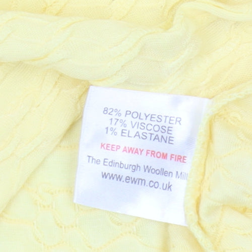 ISLE Women's Yellow Basic Short Sleeve Top, Size S