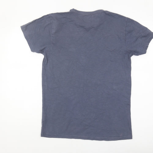 Farrell Men's Blue Graphic Print T-Shirt, Medium