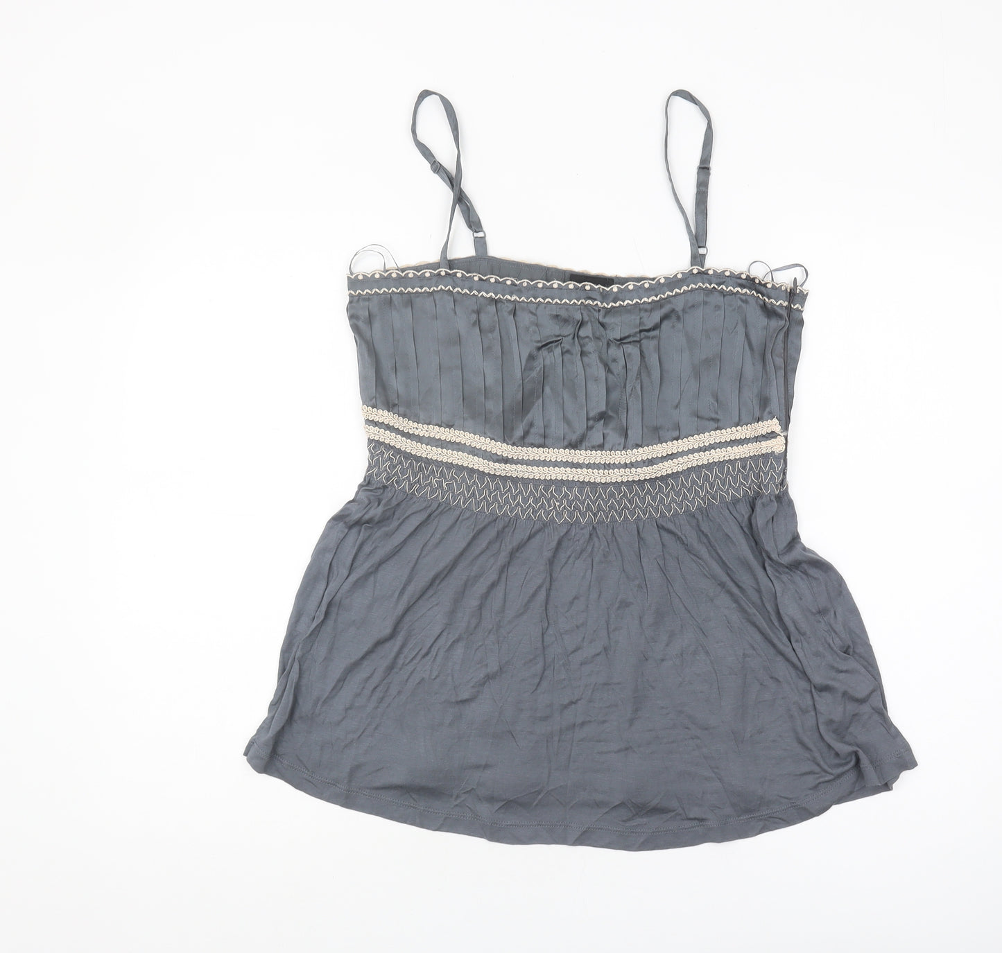 Next Women's Grey Camisole Top Size 12