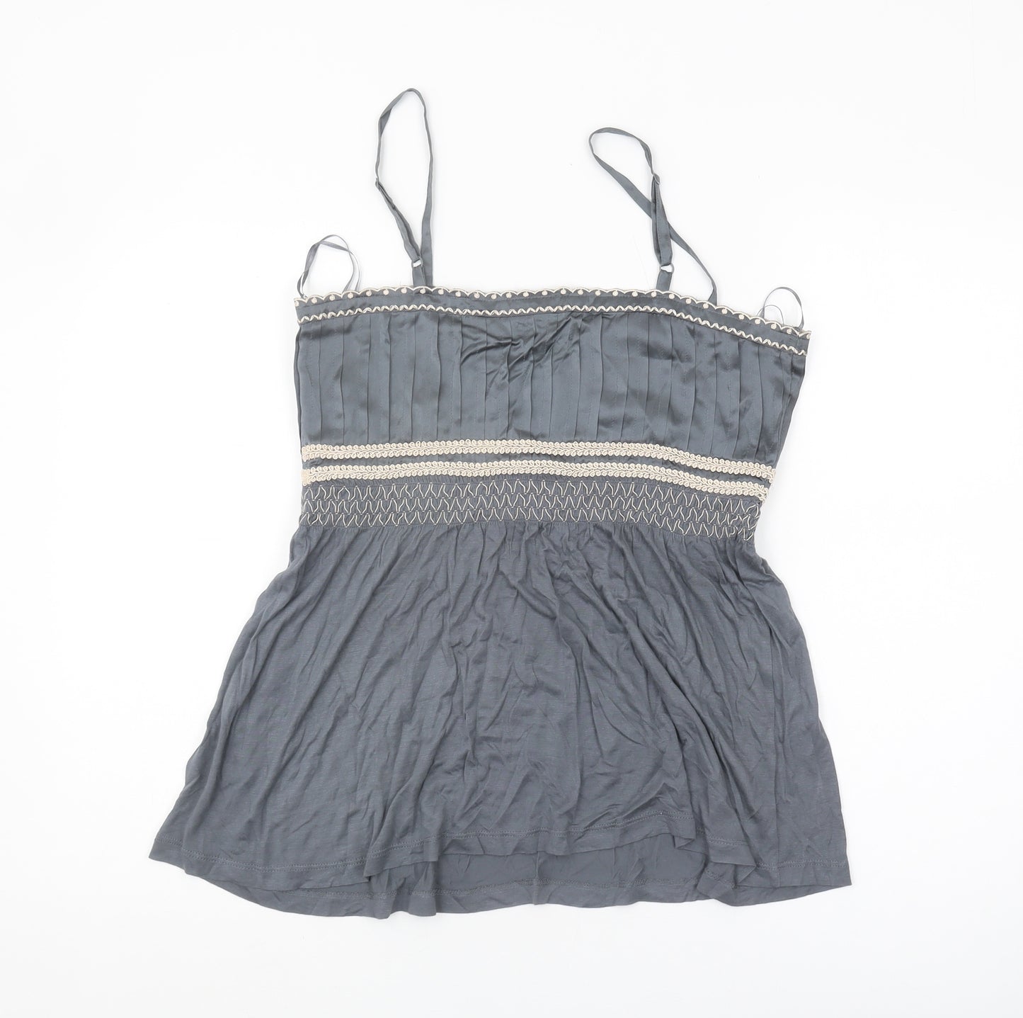 Next Women's Grey Camisole Top Size 12